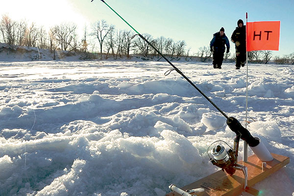 Ice Fishing Rod Holder Tip Up - Fin and Field Blog